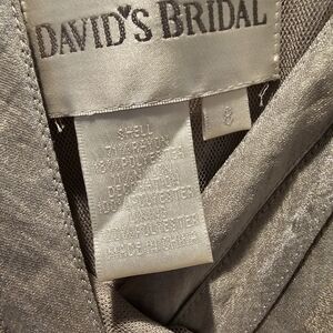 David's Bridal Silver Dress